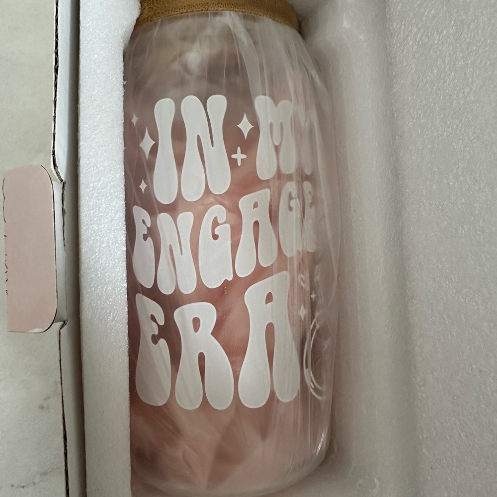 Clear In my engaged era cup glass